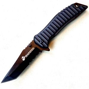 MTeck USA Marines Officisally Liscened Spring Assist Knife 8.25"